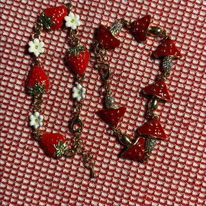 Strawberry And Mushroom Bracelet